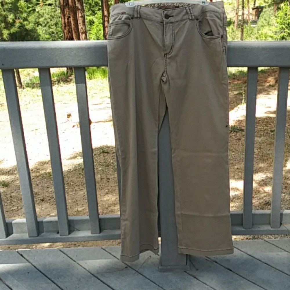 Prana dark tan cotton stretch jeans